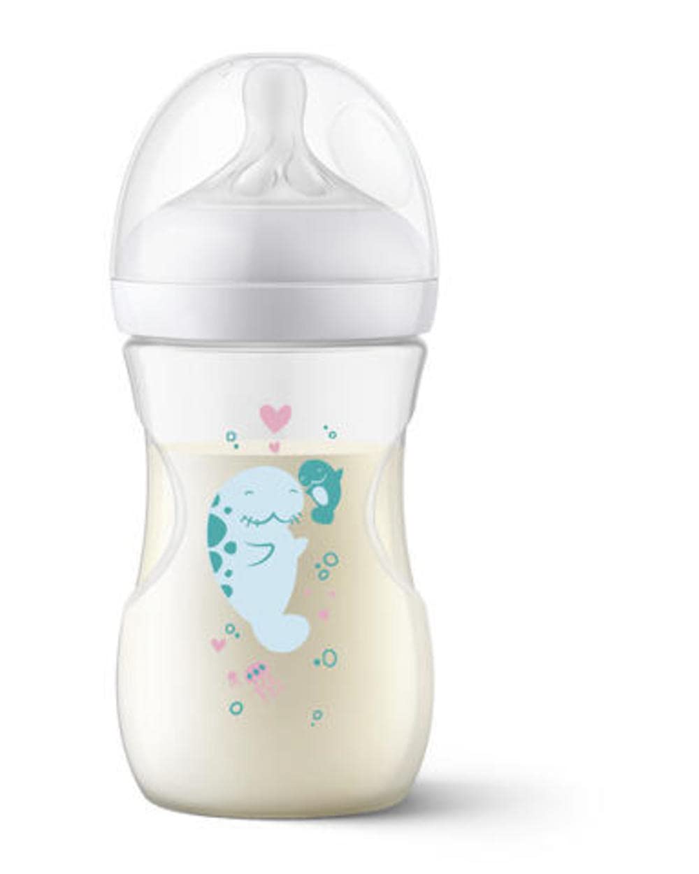 Philips AVENT Natural Baby Bottle with Natural Response Nipple, Gift Set Sea Design, SCD838/05