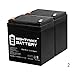 Mighty Max Battery ML5-12 - 12V 5AH UPS Backup Battery Replaces 4.5Ah Enduring CB4.5-12 - 2 Pack