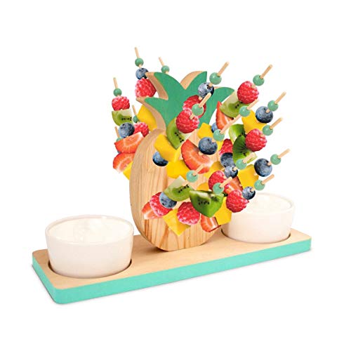 image for Appetizer Picks/Skewers Cocktail Set | Wood Pineapple Design | Perfect