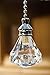 Set of 2 Acrylic Crystal Diamond Ceiling Lighting Fan Pull Chain