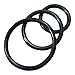 Nitrile Cock Rings Male Erection Enhancement Stay Hard Set of 3 Cock rings (Black) Discreet Packaging