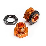 HPI Racing 101785 Hex Wheel Adapters 5mm Orange/Black Trophy Buggy