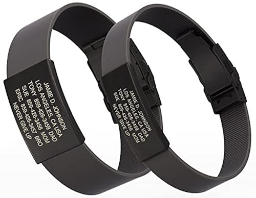 ROAD iD Elite Medical Alert Bracelet for Men and Women Trim-to