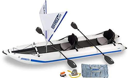 Sea Eagle 435PS Inflatable Paddleski / Catamaran / Kayak - QuickSail Package