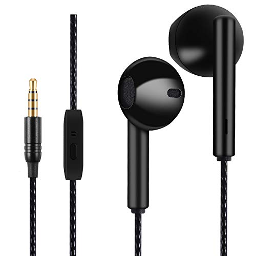 Gamurry In Ear Kopfhörer, 3,5 Mm Klinke Kabelgebundene, Ohrhörer Mit Kabel Leichte, Klarer Anruf, Leistungsstarker Bass, Headset Mit Surround, Rauschfreie Hd-Anrufe, Für Telefon, Computer, Tablet, Mp3