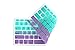 DHZ Green with Purple Gradient Keyboard Cover Silicone Skin for MacBook Pro 13