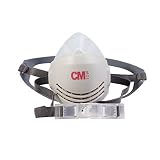 Half Mask Respirator Reusable, Vapor Filters Quick Latch Facepiece Pesticide Dustproof Breathing Apparatus