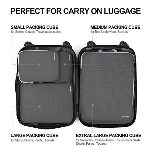 Gonex Packing Cubes Camping Gonex Compression Packing Cubes, 4pcs