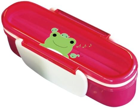 Kaga Makie slim lunch box "Love Frog" magenta J24-02s (japan import)