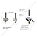 Syhonic Metal DIY Hot End for RepRap 3D Printer 1.75mm Filament, 0.4mm Nozzle, 12V 40W Heater, NTC 3950 Thermistor Hotend