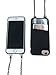 Caseahead Black iPhone 6 Plus, 7 Plus, 8 Plus Cell Phone Wallet Case w/Crossbody Strap & Chain Wristlet - RFID Slots for Money, ID & Credit Cards | Purse Case for Women -Black (6.2
