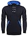 Coofandy Mens Casual Buttons Pullover Hoodie Sweatshirt
