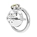 FeiGu Male Stainless Steel Chastity Cage Penis Lock Device with Catheter Fetish Erotic Sex Toys for Men 141 (1.77