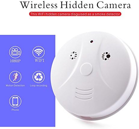 Wireless Hidden Camera WiFi Spy Security Camera Motion Activated Loop Video Camera Real-time Video Remotely View by App