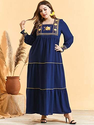 Fashion big size women's dark gold wire embroidered pleated autumn long  skirt Arab Muslim dress (Color : Dark Blue, Size : XXXXL) price in Saudi  Arabia | Amazon Saudi Arabia | kanbkam