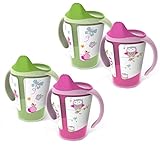 BPA-Free Grow with Me 6 oz. Training Cup, 4 Count, Girl
