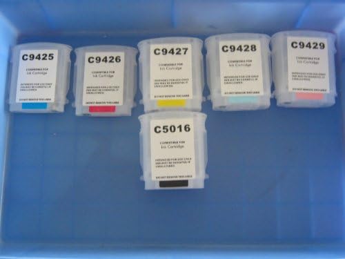 EMPTY set of Refillable 84 85 ink cartridge set for HP Designjet 130 130gp 130nr 30 30n 90 90gp 90r series