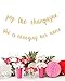 Bachelorette Banner - Engagement Party Decorations - A Dazzling Sign for Your Bridal Shower | Pop The Champagne She's Changing her Name | Gold Glitter Bride to be Engaged Banner Decor