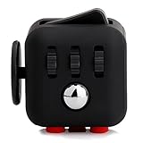 Omaky Fidget Cube Relieves Stress And Anxiety for Children and Adults Anxiety Attention Toy (Red Black) ,Ship From USA