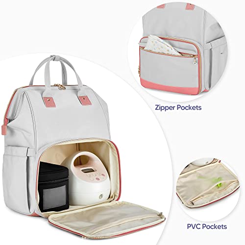Damero Breast Pump Backpack, Pumping Bag Diaper Backpack for Working