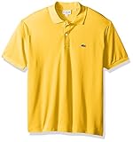 Lacoste Men's Short Sleeve Pique L.12.12 Classic Fit Polo Shirt, Past Season, Calcutta Yellow, L