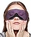 LEEKEN 3D Eye mask for Sleeping,Machine Washable, Sleep Mask for Women, Blinder Blindfold Airplane with Travel Pouch (Purple+Black)