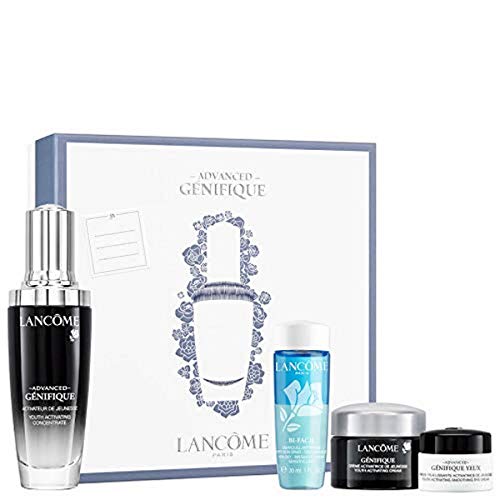 Lancome Adv Genifique for Women 4 Piece Set (Concentrate 1.69/Eye Cream 1.6/Cream 0.5/Cleanser 1.0)