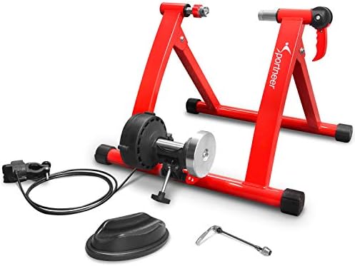 sportneer steel bicycle exercise magnetic stand