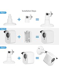 Soporte de montaje en pared para cámara Surepp, cubierta protectora con montaje de pared de seguridad para Wyze Cam V2 V1 e uso de interiores con cámara Ismart Spot en interiores (paquete de 3)
