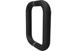 CKB 6" Shower Door Handle, Back to Back Shower Door Pull Compatible with 1/4" to 1/2" Thickness Glass for Glass Shower Doors, Matte Black with 304 Stainless Steel.