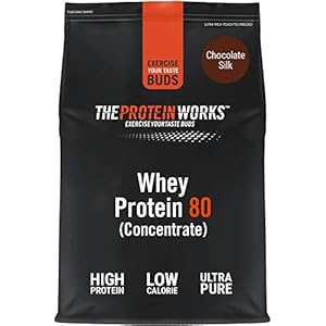 THE-PROTEIN-WORKS-Whey-Protein-80-Concentrate-Powder-82-Protein-Low-Sugar-High-Protein-Shake-Chocolate-Silk-2-Kg Protein Works - Whey Protein 80 Powder | Low Calorie Protein Shake | Whey Protein Shake | 57 Servings | Chocolate Silk…
