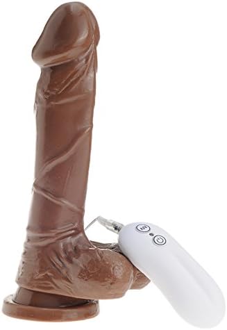 Muching(TM) 8 inches Brown D-ildos Vi-brat-or, Realistic Cock include veined shaft , balls and suction cup, Adult s-e-x Toys For Women