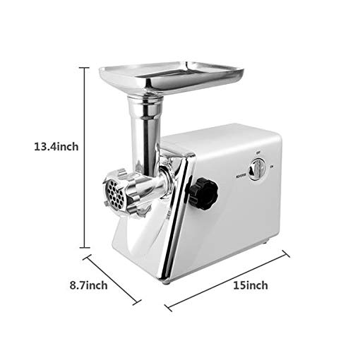 Electric Meat Grinder, Multi-function Stainless Steel Sausage Maker Meat Mincer 2800W Max for Home Kitchen (US Stock)