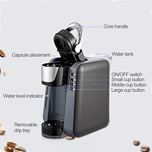 Busirsiz Kaffee-Maschine, Kaffeemaschine K-Cup Brewer, einzige Tasse Kaffee, Kapsel Kaffeemaschine, Vollautomatische… – Bild 7