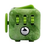 Balai Fidget Cube Toy Camo Anxiety Attention Stress Relief for Children and Adults (Jade Green)