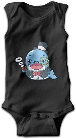 Cartoon Whale Unisex Baby Sleeveless Onesies Baby Bodysuits