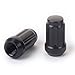 HanAuto Black Lug Nuts with 2 Key (12mm x 1.5 Thread Size) - Pack of 20 Wheel Lug Nuts, 63512K202