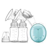 SONARIN Electric Breast Pump Dual Suction Electric Breastfeeding Pump Prolactin Automatic Massage 8 Levels 2 Modes USB Interface(Blue)