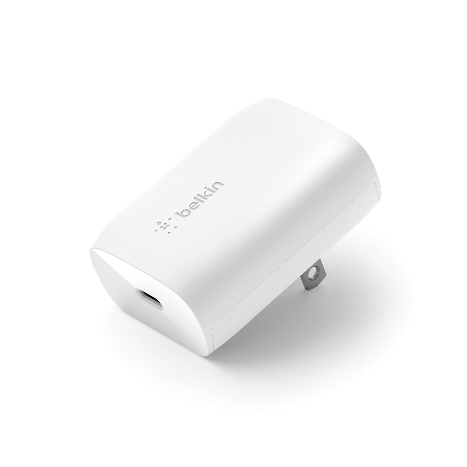 Belkin USB C Charger Block 30W, USB-C Power Delivery, PPS Super Fast Charging - Samsung Galaxy S25, Apple iPhone 17, Air, Pro Pro Max, iPad, AirPods, Apple Watch, Nintendo Switch 2 & More - White