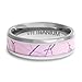 Viable Harvest - Pink Camouflage Ring Wedding Band - 6mm Titanium