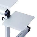 SOJITEK Silver Mousepad Attachable to Folding Laptop Notebook Tray Book Stand - DOES NOT INCLUDE LAPTOP STAND