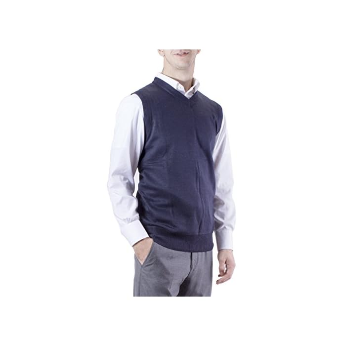 Solid Color V-Neck Sweater Vest 