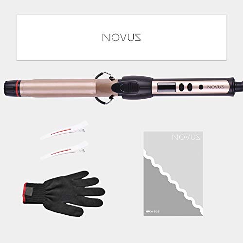 Curling Iron 1Â inch Professional Curling WandÂ | Hair Curler,InstantÂ HeatÂ CeramicÂ CurlingÂ IronÂ withÂ AdjustableÂ Temp | Hair Products byÂ NOVUS