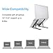 JARLINK Adjustable Laptop Tablet Stand, Foldable Aluminum Desktop Laptop Riser Compatible with All Laptops iPad Tablet (up to 15.6 inches), Blackthumb 3