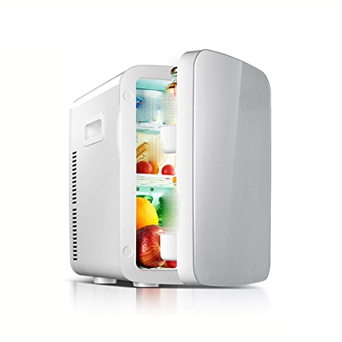 Click Here to See More Images STAZSX Refrigeration small refrigerator mini small car electric mini car refrigerator, gray 18L-27X32.5X37.5cm