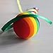 Potelin Premium Quality Colorful Long Ribbon Rainbow Ball Car-Styling Vehicle Antenna Topper Decoration Non-toxic