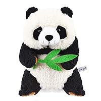 Yoego Talking Toy, Plush Panda Cute Sound Effects with Repeats What You Say Educational Talking Panda Toy,Best Buddy for Kids Age 3+(Black & White)