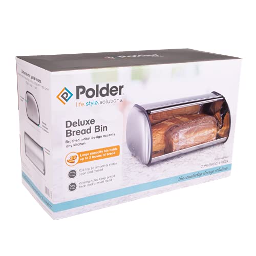 Polder Premium Deluxe Largecapacity, Roll Top Stainless Steel Bread
