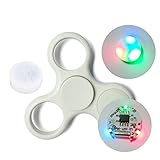 Joykith 3PCS LED Light with Button For Fidget Hand Spinner Toy [3D Figit] Premium Quality EDC Focus Toy for Kids & Adults - Best Stress Reducer Relieves ADHD Anxiety (B)