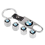 choolo Tire Air Valve Caps Stem Cover Universal Fits All Cars Trucks SUV Bike & Bicycle Motorcycle & Car Tire Valve Stem Caps for BMW(Silver)